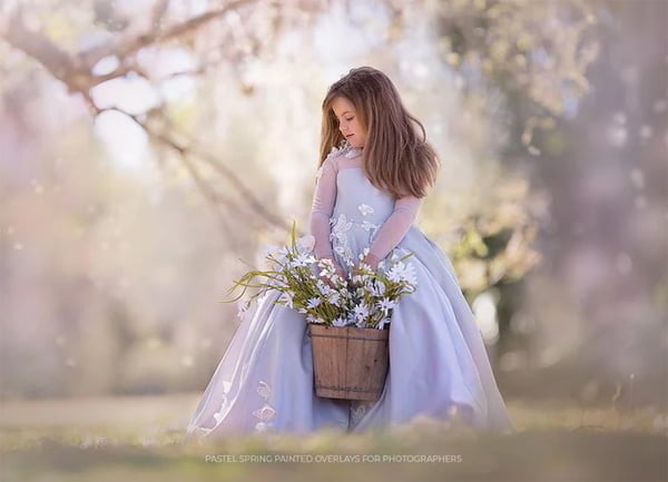 Pastel Spring Photo Overlays