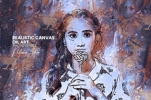 Realistic Canvas Oil Art
