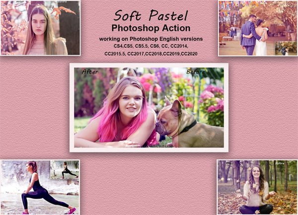 Soft Pastel Photoshop Action