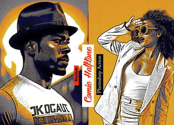 Stylish Comic Halftone Photoshop Action