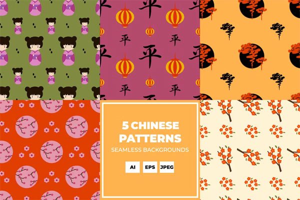 Ethnic China Backgrounds