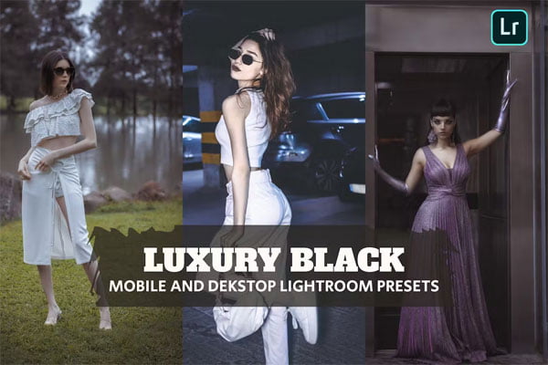 Luxury Black Presets Dekstop and Mobile
