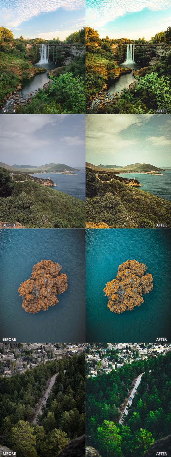 Aerial & Drone Photography Presets