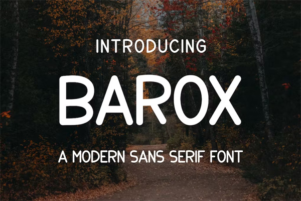 Barox Sans Serif Font