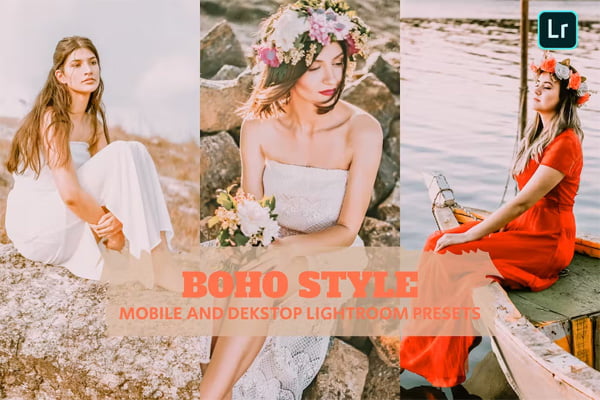 Boho Style Lightroom Presets Dekstop and Mobile