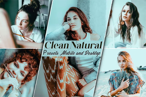 Clean Natural Portrait Presets Mobile and Desctop