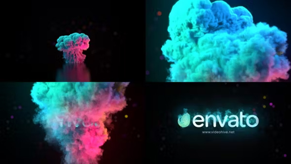 Colorful Smoke Logo Reveal