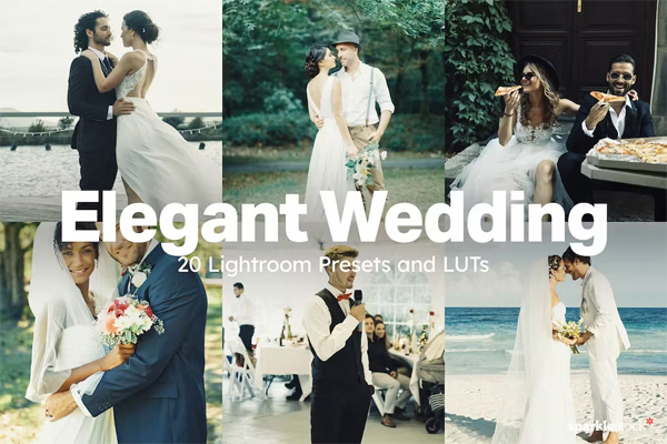 20 Elegant Wedding Lightroom Presets and LUTs