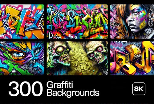 Awesome Graffiti Backgrounds Collection