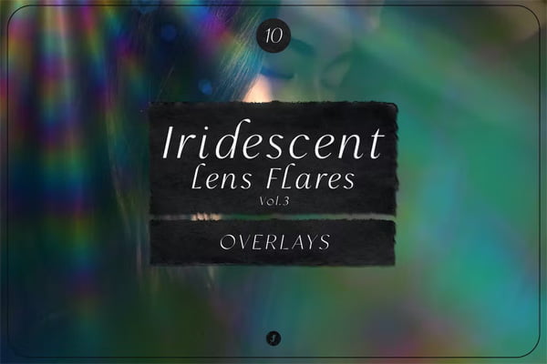 Iridescent Lens Flares Overlays