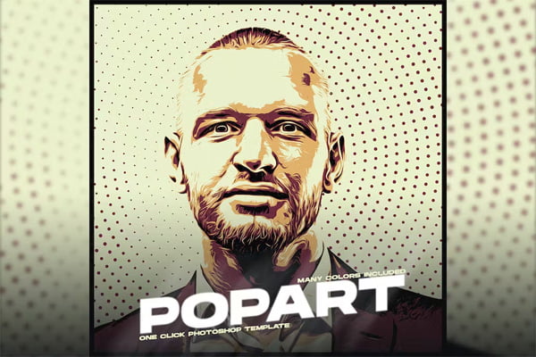 Pop Art Photoshop PSD Template