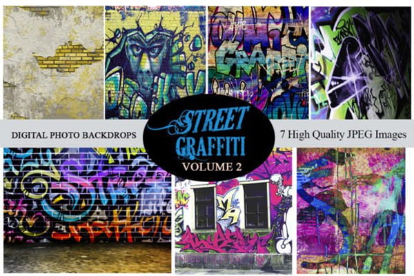 Street Graffiti V.1 Digital Backdrops