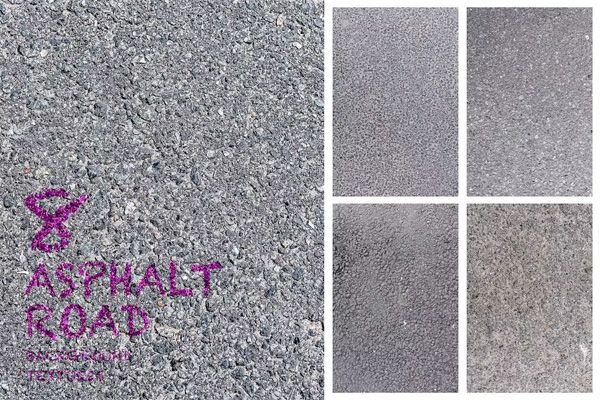 8 Asphalt Road Surface Texture Backgrounds