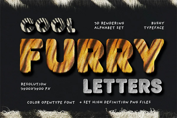 Clay Grass or Fur Typo Creator