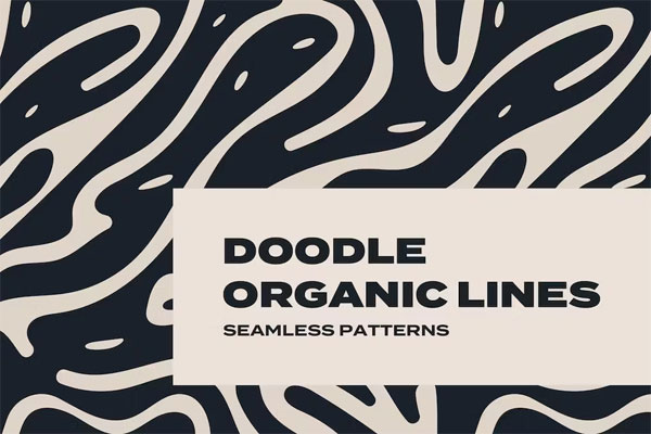 Doodle Organic Line Seamless Pattern