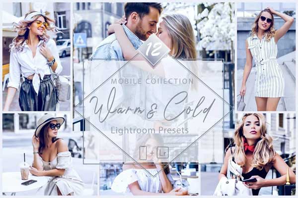 12 Lightroom Presets Warm & Cold Mobile