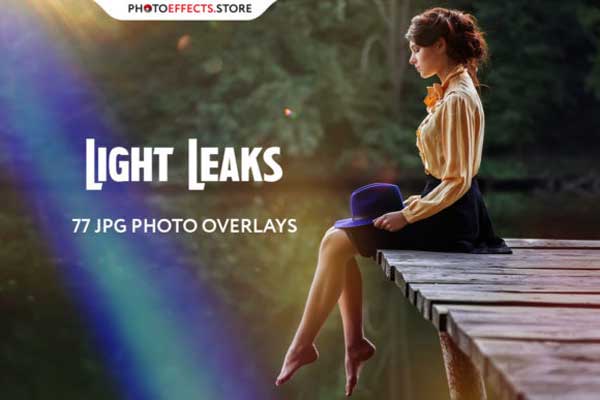 77 Light Leaks Photo Overlays