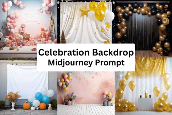 Ai Prompt for Celebration Backdrop