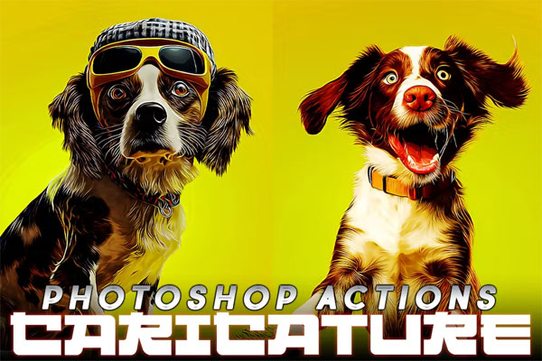 Cartoon Caricature Action in Photoshop