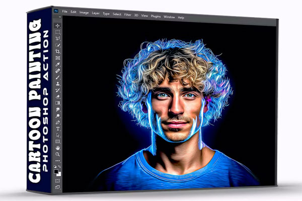 Cartoon Painting Photoshop Actions