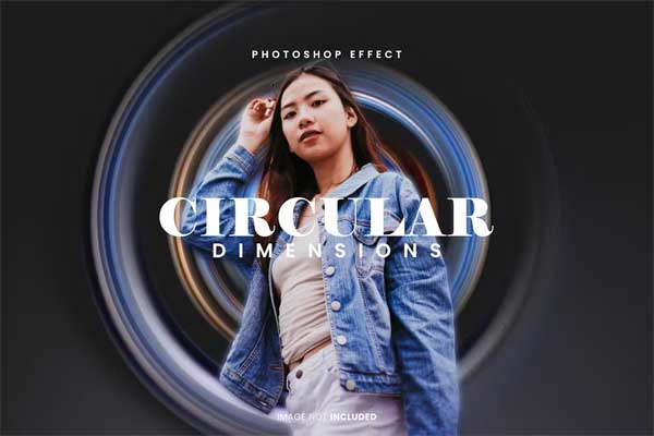 Circular Dimensions Photo Effect