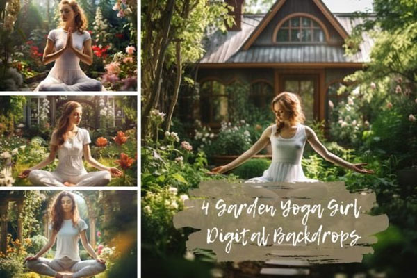 Rose Garden Digital Backdrop Images