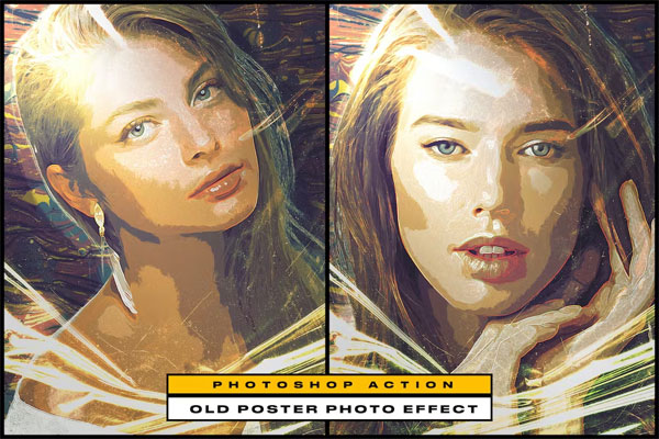Old Poster Photo Effect