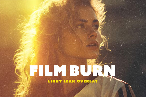 Overlay Film Burn Light Leak
