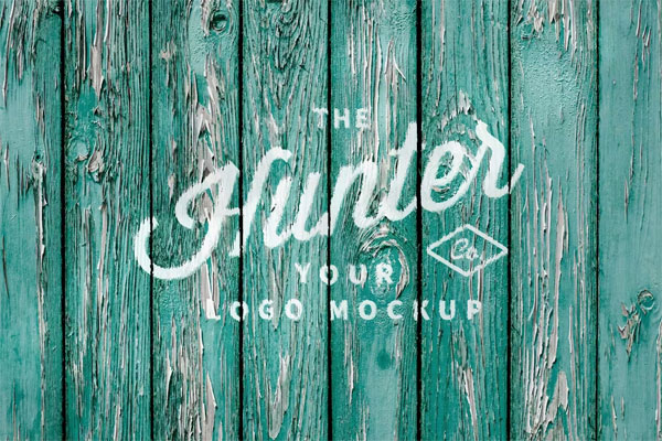 Sawn Wood Logo Mockup