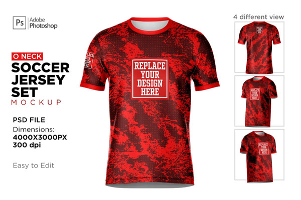 Short Sleeve Jersey Set Mockup