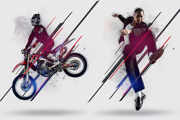 Sports Poster Artistic Photo Effect