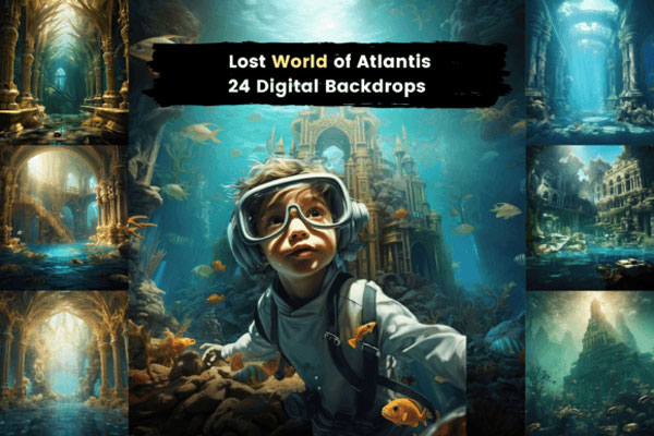 Underwater Digital Backdrops
