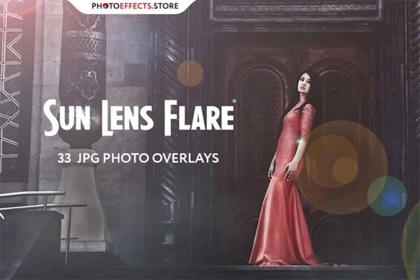 33 Sun Lens Flare Photo Overlays