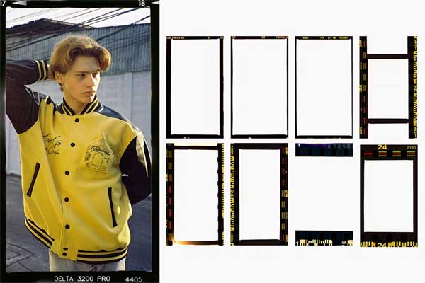 9 Film Frame Overlay For Instagram Story