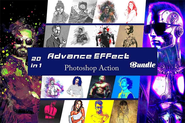 Advance Effect Photoshop Action Bundle