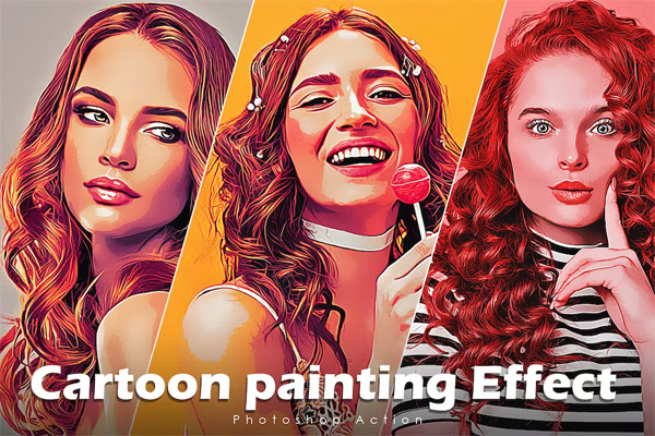 Cartoon Painting Effect Action