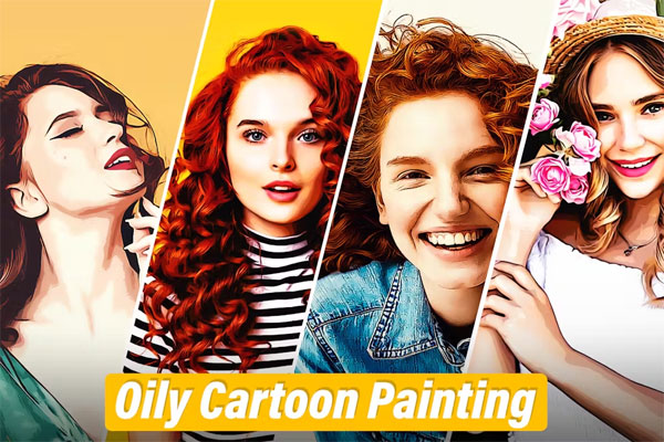 Cartoon Painting Oily Action