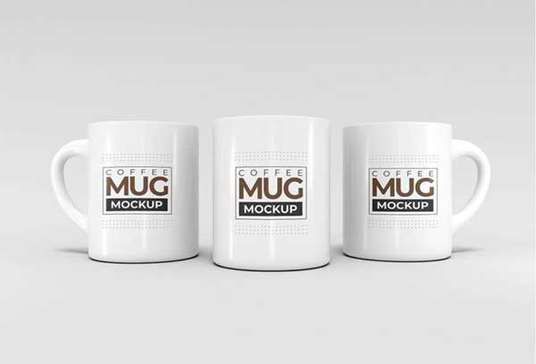 Ceramic Coffee Mug PSD Mockup
