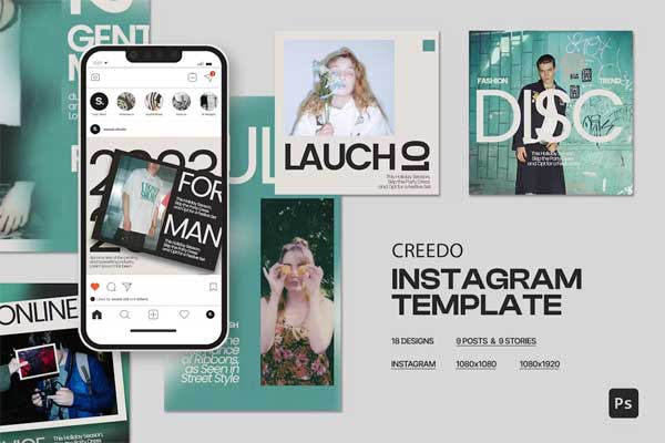 Creedo Instagram Template