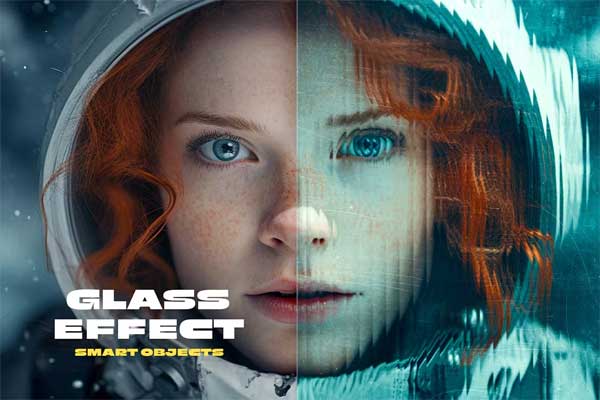 Glass Mask Photo Effect