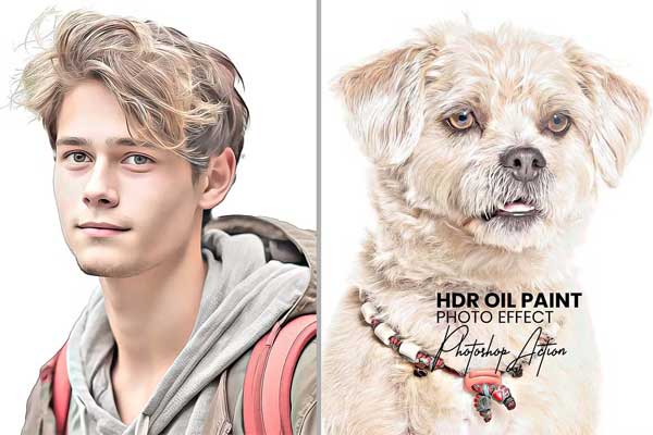 HDR Oil Paint Photoshop Action
