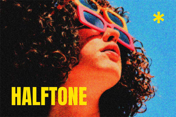 Halftone Comic Photo Effect