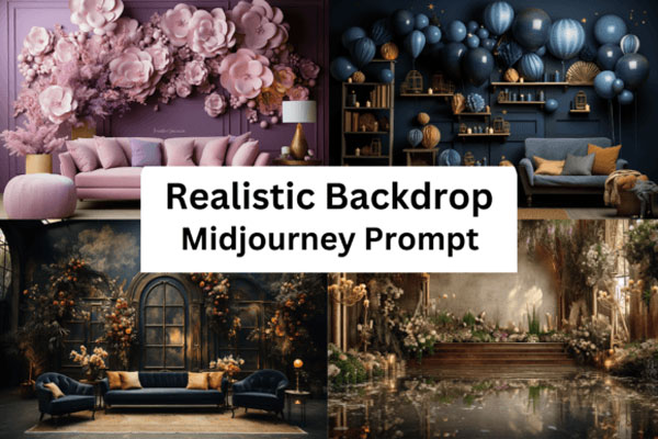 Midjourney Prompt for Realistic Backdrop