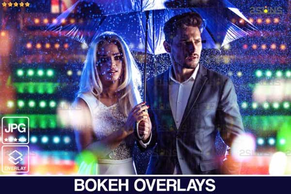 Neon Overlays Bokeh Overlay