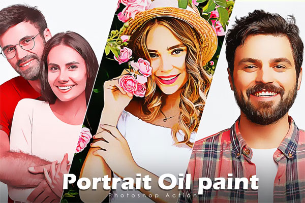 Portrait Oil Painting Action