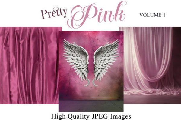 Pretty Pink V1 Digital Backdrops