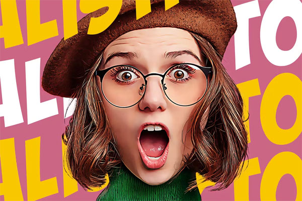 Realistic Cartoon Action in Photoshop