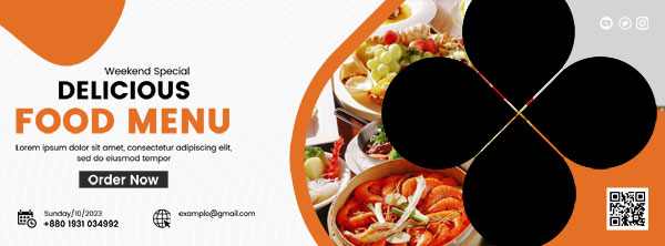 Restaurant Food Promotion Facebook Cover Design