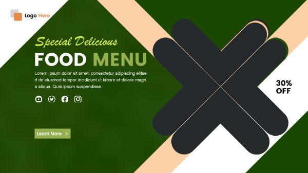 Restaurant Food Web Banner Design