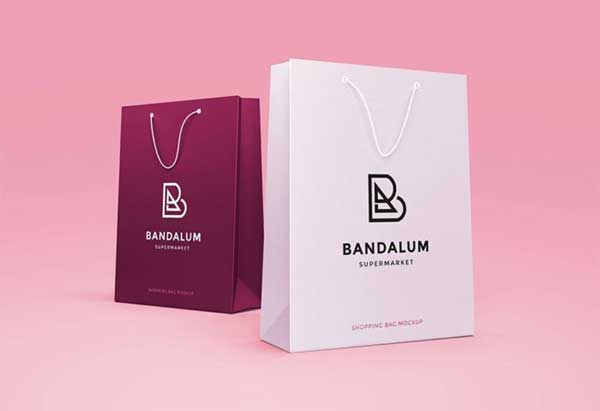 Stylish Shopping Bag Design Mockup